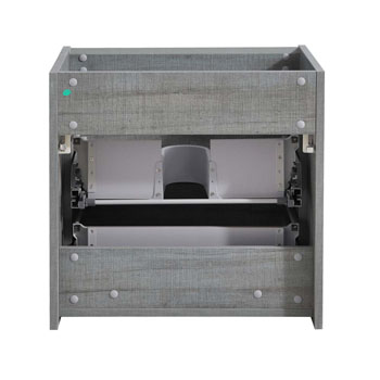 24" Ocean Gray Cabinet Only Inside View