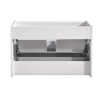 36" Glossy White Cabinet Only Inside View