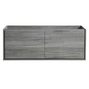 60" Ocean Gray Single Cabinet Only Front View
