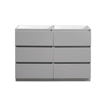 Gray Double Cabinet Only Front View