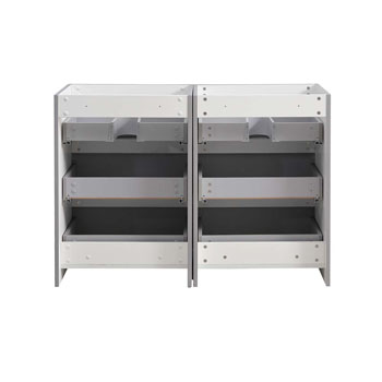 Gray Double Cabinet Only Inside View