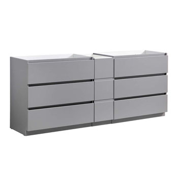Gray Cabinet Only Side View
