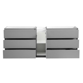 Gray Cabinet Only Drawers Open