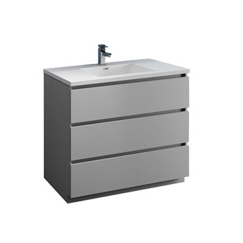 42" Gray Cabinet with Sink Product View