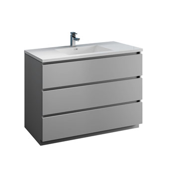 Gray Single Cabinet with Sink Product View