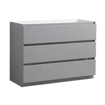 Gray Single Cabinet Only Side View