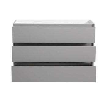 Gray Single Cabinet Only Drawers Open