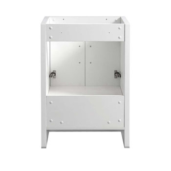 24" Glossy White Cabinet Only Inside View