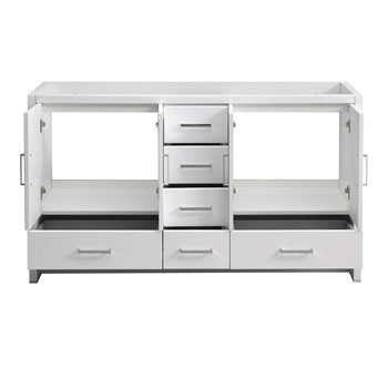 Glossy White Double Cabinet Only Open
