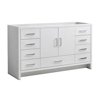 Glossy White Double Cabinet with Sinks Product View