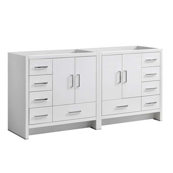 Glossy White Cabinet Only Side View