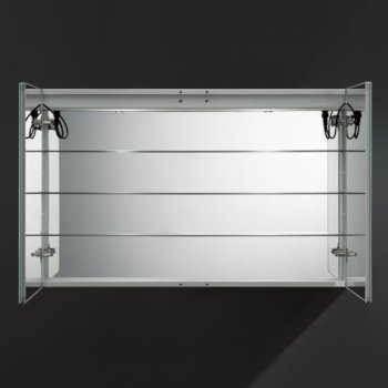 48" x 30" Silver Opened Empty View