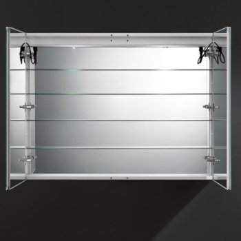 48" x 36" Silver Opened Front View 2