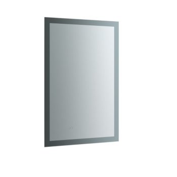 24" x 36" Silver Vertical Hung Product View LED Lighting Off