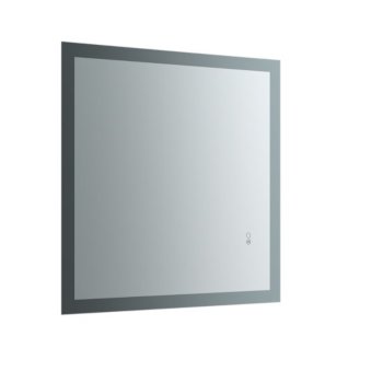 30" x 30" Silver Product View LED Lighting Off