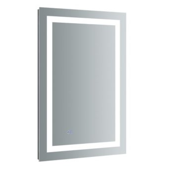 24" x 36" Silver Vertical Hung LED Off Product View