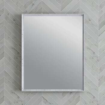 Fresca Formosa 26" Bathroom Mirror in Rustic White, 26" W x 1-2/5" D x 32" H