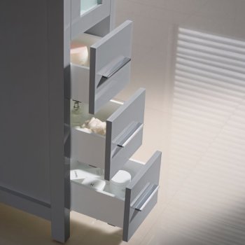 Gray Drawers Opened View