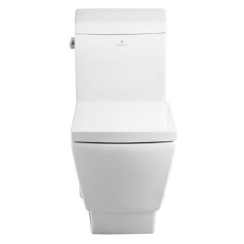 Fresca Apus One-Piece Single Flush Square Toilet, Soft Close Seat, Elongated Bowl, 1.6 GPF Capacity, 15"W x 27"D x 31-3/4"H