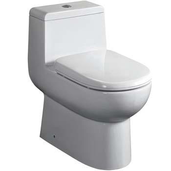 Fresca Antila One-Piece Dual Flush Toilet, Soft Close Seat, Elongated Bowl, 0.8/1.6 GPF Capacity, 15-1/4"W x 26-1/4"D x 26-5/8"H