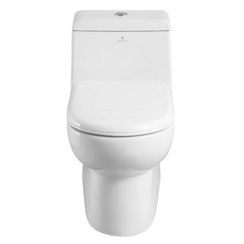 Fresca Antila One-Piece Dual Flush Toilet, Soft Close Seat, Elongated Bowl, 0.8/1.6 GPF Capacity, 15-1/4"W x 26-1/4"D x 26-5/8"H