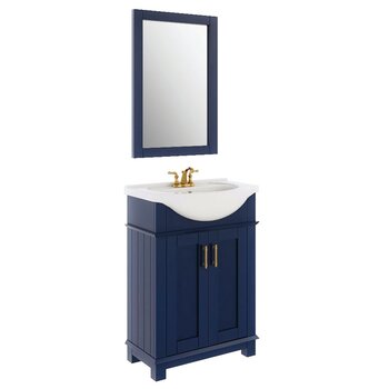 Fresca Hartford 24" Royal Blue Traditional Bathroom Vanity, Dimensions of Vanity: 23-3/5" W x 17" D x 35" H