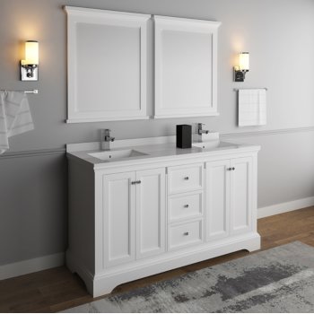 Windsor 60 Or 72 Wide Traditional Double Sink Bathroom Vanity