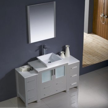 54" Gray Overhead Angle View