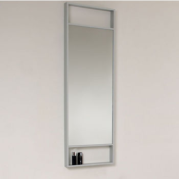 Gray Oak Vanity Set w/ Mirror View 4