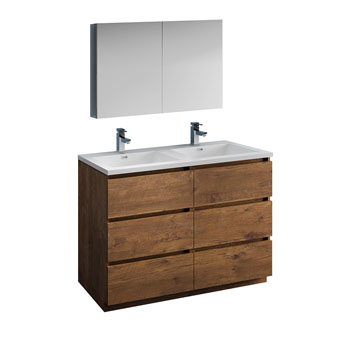 Rosewood Double Vanity Set Product View