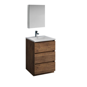 24" Rosewood Full Vanity Sets Product View
