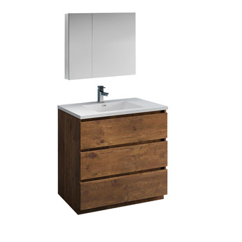 36" Rosewood Full Vanity Sets Product View