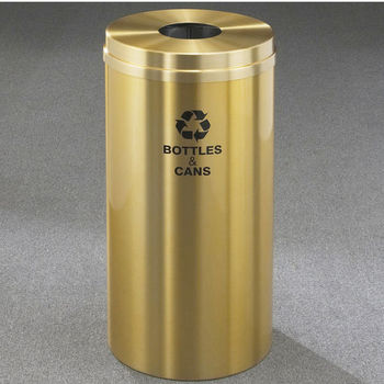 Glaro RecyclePro® Collection 16 Gallon Bottles & Cans Receptacle