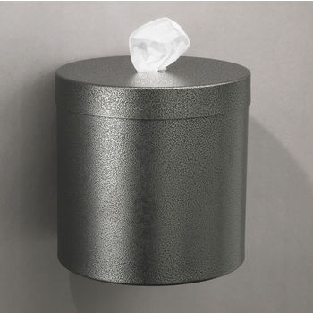Glaro Wall Mounted 10" Diameter Disinfecting Wipe Dispenser in Silver Vein