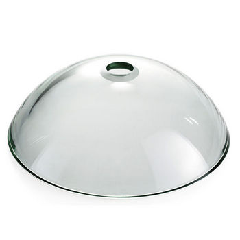 Kraus Clear Glass 19mm Edge Vessel Sink with Pop-Up Drain & Mounting Ring, 17''D x 6''H