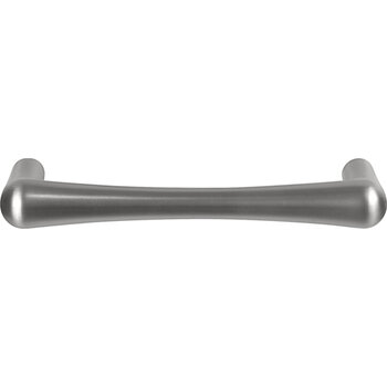 Hafele Cornerstone Series Savoy Decorative Cabinet Pull Handle, Zinc, Brushed Nickel, M4 Screws Included, Center to Center: 96mm (3-3/4'')
