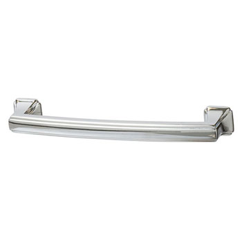 Hafele Hickory Bridges Collection Handle, Polished Chrome, 148mm W x 28mm D x 19mm H, 128mm Center to Center