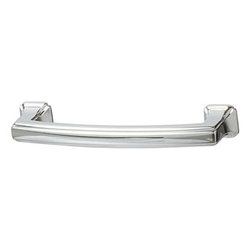 Hafele Hickory Bridges Collection Handle, Polished Chrome, 113mm W x 28mm D x 17mm H, 96mm Center to Center