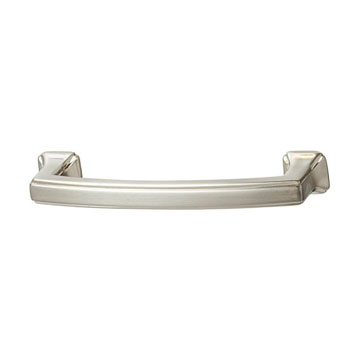 Hafele Hickory Bridges Collection Handle, Satin Nickel, 113mm W x 28mm D x 17mm H, 96mm Center to Center