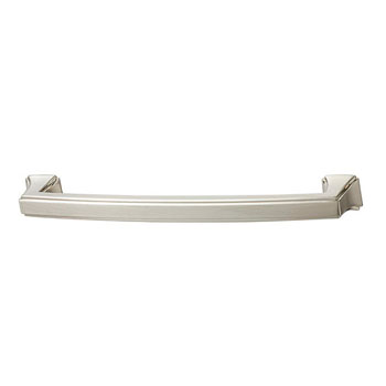 Hafele Hickory Bridges Collection Handle, Satin Nickel, 179mm W x 19mm D x 30mm H, 160mm Center to Center