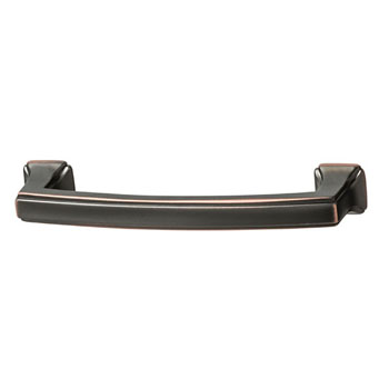 Hafele Hickory Bridges Collection Handle, Oil-Rubbed Bronze, 113mm W x 28mm D x 17mm H, 96mm Center to Center