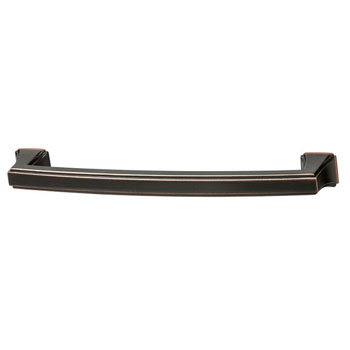 Hafele Hickory Bridges Collection Handle, Oil-Rubbed Bronze, 179mm W x 19mm D x 30mm H, 160mm Center to Center