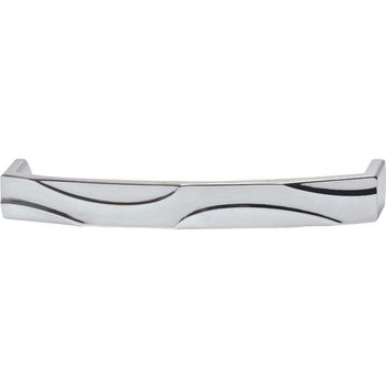 Hafele Breakers Collection 6-1/2'' W Handle in Polished Chrome, 169mm W x 26mm D x 22mm H