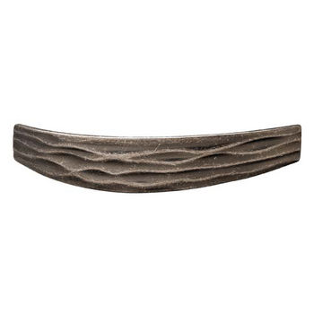 Hafele Strata Collection Handle in Antique Pewter, 127mm W x 26mm D x 23mm H