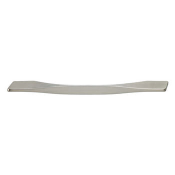 Hafele (8'' W) Pull Handle in Brushed Nickel, 203mm W x 25mm D x 7mm H