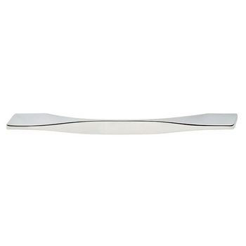 Hafele (8'' W) Pull Handle in Polished Chrome, 203mm W x 25mm D x 7mm H