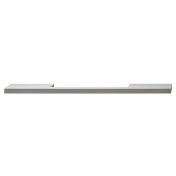 Hafele Isabella Collection Handle in Silver Anodized, 348mm W x 30mm D x 10mm H