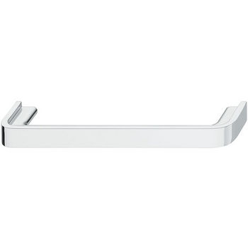 Hafele Nouveau Collection 7'' W Handle in Polished Chrome, 178mm W x 28mm D x 14mm H