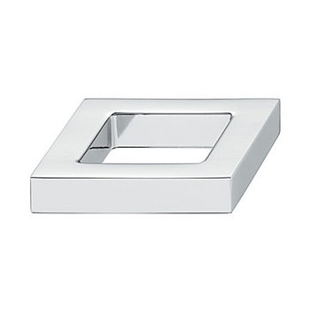 Hafele Nouveau Collection 1-5/8'' W Knob in Polished Chrome, 40mm W x 24mm D x 10mm H