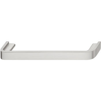 Hafele Nouveau Collection 7'' W Handle in Brushed Nickel, 178mm W x 28mm D x 14mm H